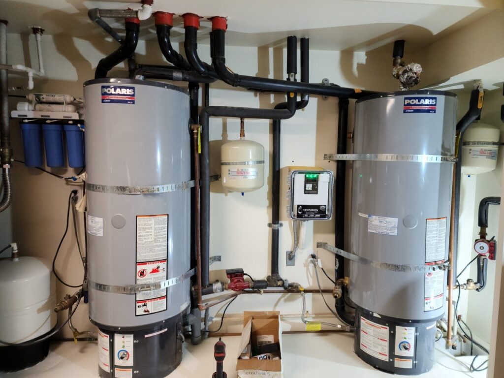 Tandem Polaris water heaters