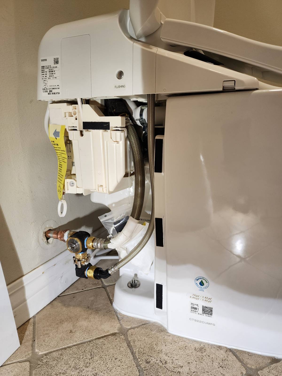 Irvine fixture installation: setting a bidet toilet in a newer home