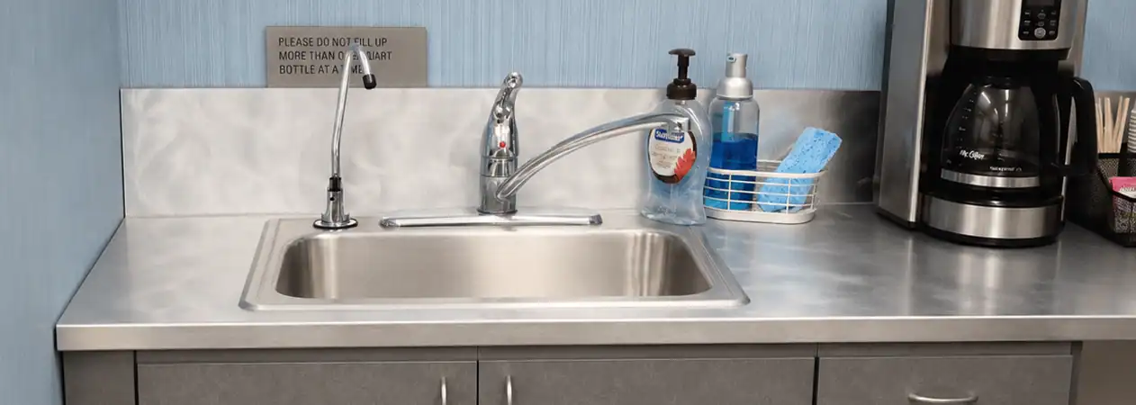 Fountain Valley fixture installation: a kitchen faucet with a reverse-osmosis spout