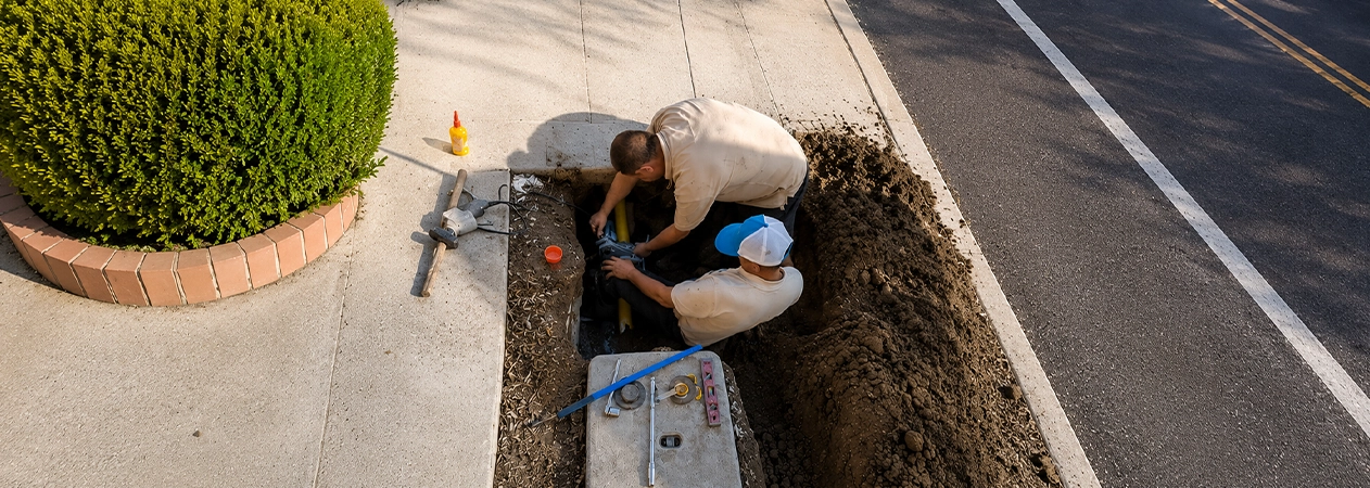 Gas line tie-in during a Costa Mesa remodel Gas line tie-in during a Costa Mesa remodel