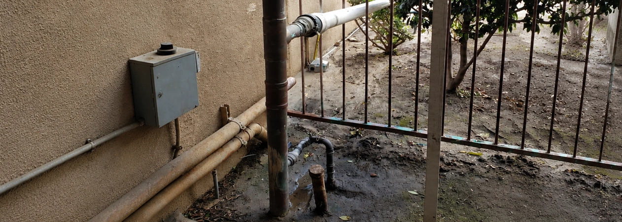 Sewer camera inspection during a Huntington Beach drainage service call