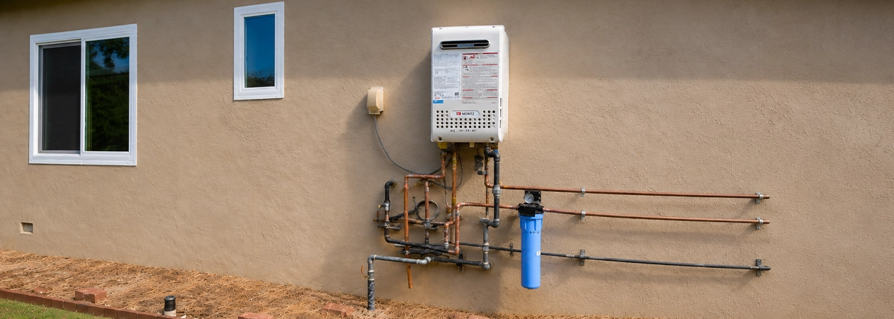 Tankless water heater conversion on a Costa Mesa home Tankless water heater conversion on a Costa Mesa home